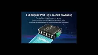 PoE Switch Industrial 5-Port Gigabit Power Over Ethernet Switch With 1-Port Uplink