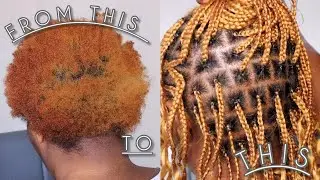 Changing Her Look From This To This | Knotless Braids & Conrow | Dilias Empire