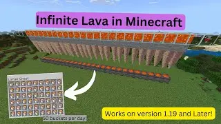 Tutorial - Infinite Lava Generator - Minecraft 1.19