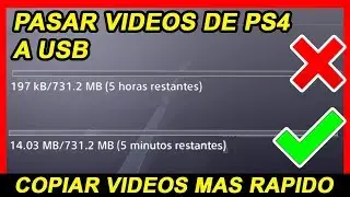 🔴COMO PASAR VIDEOS DE PS4 A USB MAS RAPIDO Y FACIL | ERROR PS4 TARDA MUCHO EN PASAR VIDEOS A USB