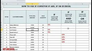 HOW TO USE IF CONDITION IF AND, IF OR CONDITION IN EXCEL