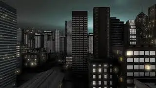 City fly - with after effects and element 3D
