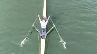 Sculling Birds Eye View