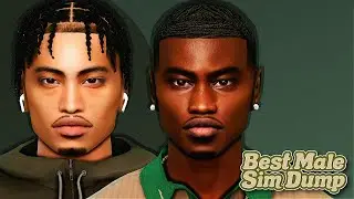 THE BEST URBAN MALE SIM DUMP #2 + CC Folder | Sims 4 CAS