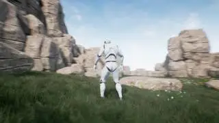 Unreal Engine 4 - Grass and Rock Test