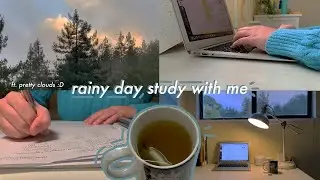 vlog 33 // studying, tea, and rain!! ʕ•ᴥ•ʔ