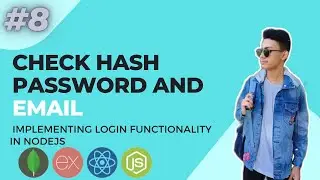 Check hash password and email || implementing login functionality in nodejs