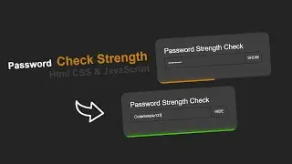 Create Password Strength Checker Using HTML CSS & JavaScript #html #css #javascript #coding #viral