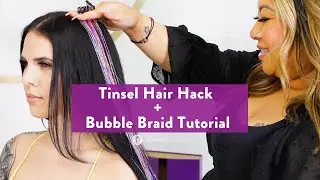 Festival Tinsel Hairstyle Tutorial