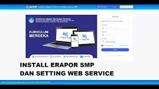 INSTALL ERAPOR SMP DAN SETTING WEB SERVICE