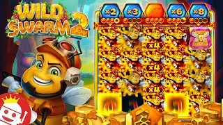 🐝 PUSH GAMING'S NEW WILD SWARM 2 SLOT DELIVERS BIG WIN!