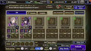 FFBE WOTV Brutal Difficulty Khamral Acquisition Quest EX-1