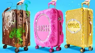 POOR Couple vs RICH Couple on Vacation! Unforgettable & Funny Vacation Hacks