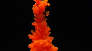 Ink in water 4K   (Royalty free stock video) Trim