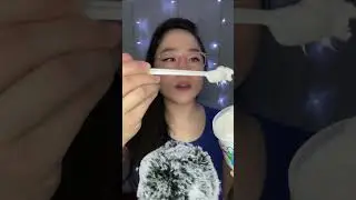 ASMR Eating Marshmallow Creme 