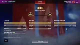 silver I to gold III in 1 match  +881 points