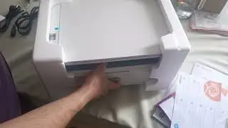 Laser MFP for €100 (49% discount) unpacking HP LaserJet MFP M140we.