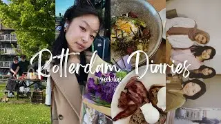 Rotterdam Diaries: meeting a cute cat, rating food in new restaurant, lunch with the girls & BBQ! 🤍