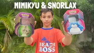 Opening the Mimikyu & Snorlax mini-tins #pokemoncards