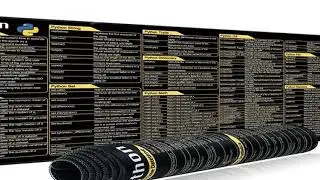 EXCO Python Programing Mouse Pad Large Shortcuts Cheat Sheet Keyboard Mousepad Stitched Edge Non-Sli