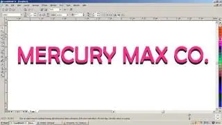 How to give plastic effect of text using coreldraw11