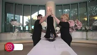 four hands massage stretching by Anna Baroni and Khaled Shehada