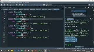 Hierarchical Inheritance in Python | Python Inheritance Concept | Python Tutorials for in Hindi #74