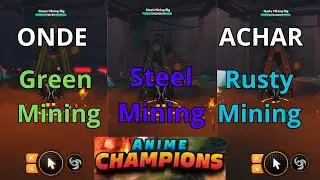 Como Fazer a Nova Quest de Achar as Mining Steels no Anime Champions!