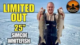 First Time Ice Fishing Lake Simcoe Whitefish… and I Limited Out