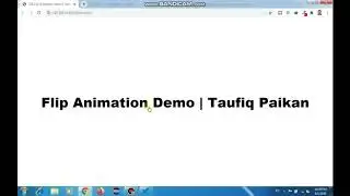 Css Flip Animation Demo with HTML & CSS