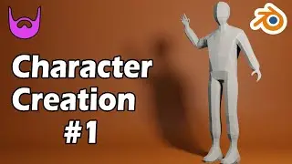 Setting up a base mesh | Blender 2.8 Character Creation Course | PART 1