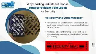Why Leading Industries Choose Tamper Evident Labels for Security