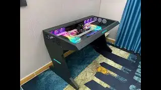 Btooer Water cooled desk  PC  installation tutorial，case and desk two in one