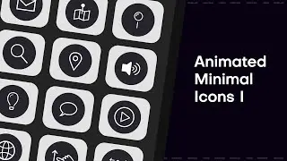 Animated Minimal Icons I - After Effects, Premiere Pro and FCPX template