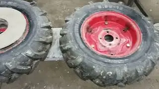 Wheel weights for walk-behind tractor (mini tractor)