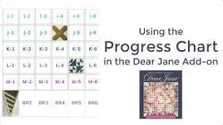 How to Use the Progress Chart in the Dear Jane Quilt Add-On for Electric Quilt 8 (EQ8)