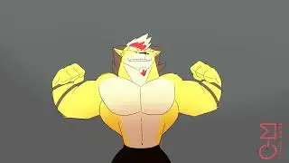 Muscle Growth Fox Furry