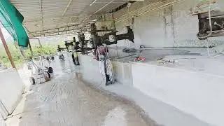 Granite making process at factory