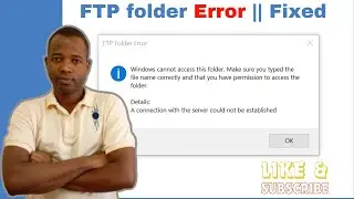 FTP folder error || Fixed:  A Connection with the server could not be established #asmr #viralvideo
