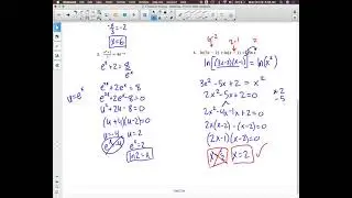 7. Solving Exponential and Log Equations