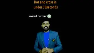 Dot and cross for Current | Visualizing Electrical Current direction