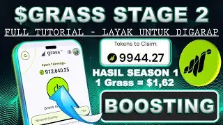 JP RATUSAN JUTA DARI AIRDROP GRASS STAGE 1 | STAGE 2 LAYAK DI KERJAIN ?! FULL TUTORIAL BIAR CEPAT