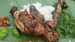 Local dog meat mukbang 🤤