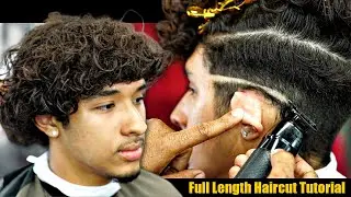 FULL LENGTH HAIRCUT TUTORIAL: FRESHEST DROP FADE | CURLY TOP