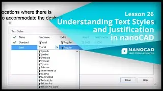 Understanding Text Styles and Justification - Lesson 26