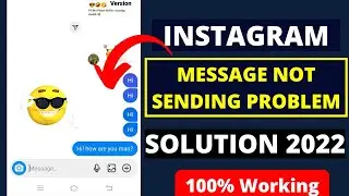 Fix Instagram Message Not Sending Problem 2022 | Instagram Message Problem | Insta Message Not Send