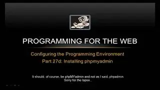 How to install PHPMyAdmin on a RaspberryPi - Programming for the Web