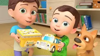 Wheels On The Bus | Toys Playing and MORE Newborn Educational Nursery Rhymes & Kids Songs