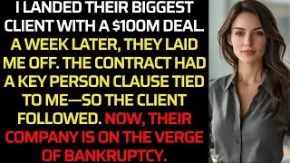 They laid me off after a $100M deal—client left, now they’re near bankruptcy.