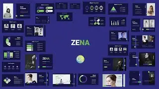 Free Powerpoint template Elegant Blue with morph animation 2022